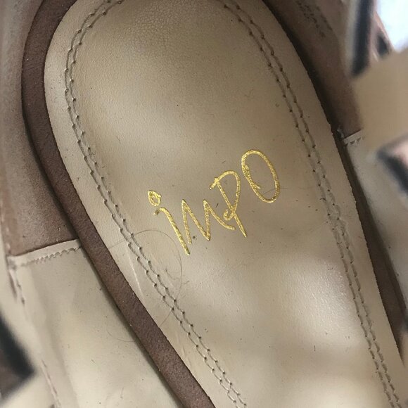 Impo Tanier Tan Caged Open Toe High Heel Zip Back - Picture 12 of 13